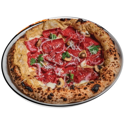 پیتزا بادمجان بیکن